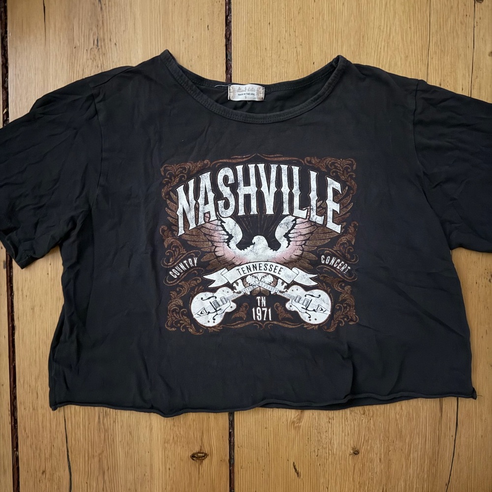 Altar'd State Nashville Dark Gray Tee